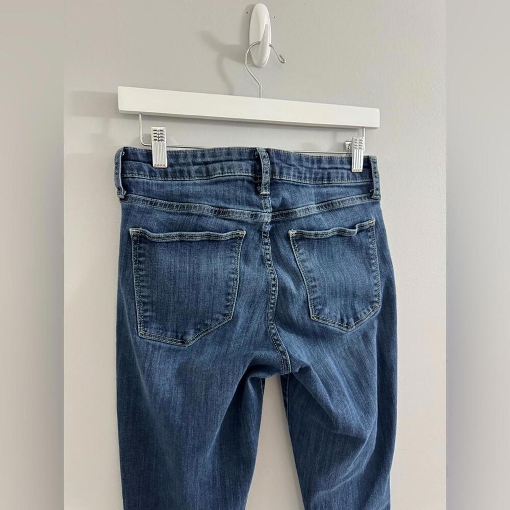 1129 GAP Blue Skinny Jeans Modern Fit 6 (28x28.5) Mid Rise Stretch - Picture 5 of 9